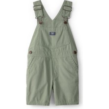 Oshkosh Küçük Erkek Çocuk Salopet Şort 2 Yaş-5 Yaş Yeşil