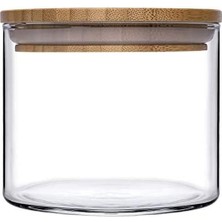 Skygo Bamboo Ahşap Kapaklı Kavanoz, 700 ml