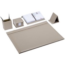 Gıpta 7068 Krem Renkli 5 Parça Sümen Takımı Ofis İçin Estetik ve Fonksiyonel Set