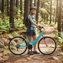 Ümit Bisiklet Ümit 2400 Colorado 357H V 24 Jant 21 Vites V Fren Kadın Dağ Bisikleti Turkuaz Pembe