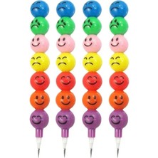 Güzelyüz Avm Emoji Yumurtlayan Kurşun Kalem Çok Renkli 4 Kalem Eğlenceli Tasarım ve Kullanım Kolaylığı