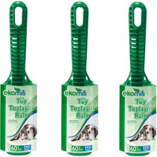 Özgürce Komple Tüy Toplayıcı Rulo Seti, 3'lü, 60 Rulo, Pratik ve Ekonomik Kullanım