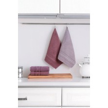 DNZGÜLCAN Lera 4'lü 30X50 Havlu Seti El Yüz Mutfak Havlusu | %100 Pamuk - Hızlı Kuruyan - Yumuşak