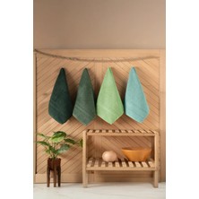 DNZGÜLCAN Lera 4'lü 30X50 Havlu Seti El Yüz Mutfak Havlusu | %100 Pamuk - Hızlı Kuruyan - Yumuşak