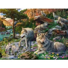 165988 Kurtlar Yetişkin Puzzle, 1500 Parça