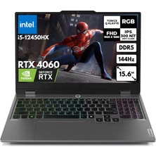 Lenovo Loq 15IAX9 83GS007XTR FR57 I5-12450HX 8 GB 4 Tb RTX4060 15.6" Fhd Windows 11 Pro Gaming Laptop