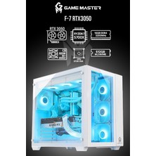 GM Game Master F7 RTX3050 Ryzen 7 5700X Cpu 16GB Ddr4 Ram 512GB M.2 SSD Beyaz Akvaryum Gaming Pc