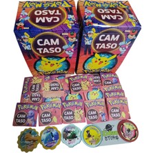 Emrah Gültekin Pokemon Cam Taso 10 Adet | Hediye Paketli Gönderim | Mini Oyuncak ve Şeker Hediyeli Set