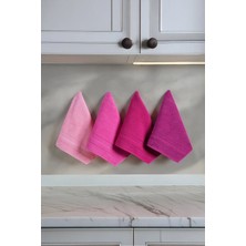 DNZGÜLCAN Lera 4'lü 30X50 Havlu Seti El Yüz Mutfak Havlusu | %100 Pamuk - Hızlı Kuruyan - Yumuşak