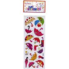 Ticon Sticker Puffy Kabartma Etiket 348927 Şemsiye