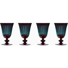 L'objet Prism 4’lü Mavi Şarap Bardağı Seti