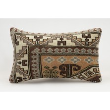 Kilim Wholesale El Yapımı Kilimden Yapılmış Vintage Kırlent Kılıfı, Yün, 30X50 cm