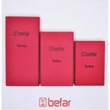 Boysil Befar Zımpara Takozu Sert, Kırmızı (Büyük)