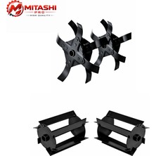 Mitashi Pro Tırpan Uyumlu Gövdesiz  Akrep ve Palet Toprak Çapalama Aparatları (Birer Çift)
