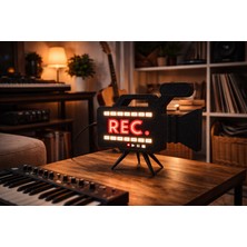Dekor Atölye Recording Lamba - Rec Yazılı Kamera Şeklinde Dekoratif Lamba