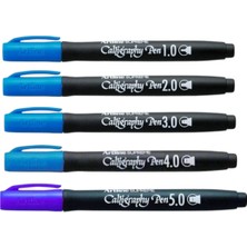 Artline Supreme Calligraphy Pen (1.0-2.0-3.0-4.0-5.0) Blue ( 5 Adet )