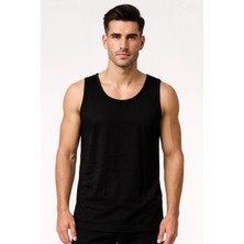 Q-En Erkek Bambu Kumaş Atlet - Nefes Alan Terletmeyen Spor ve Günlük Kolsuz Atlet