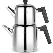 Feyza Design Yeşilova Midi Boy Indüksiyon Tabanlı Çaydanlık Takımı