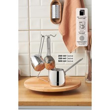 Feyza Design Klasik ve Şık 4 Parça Cezve Seti, Mutfağınıza Zarafet Katın