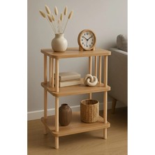 Peka Modern Çevir Kur 2 Raflı Köşe ve Yan Sehpa – Çok Amaçlı Fiskos Sehpa