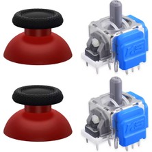 Pop Konsol PS5 Manyetik Motor 2+2 Set Bordo Analog Topuz Hall Sensör Playstation 5 Yedek Parça