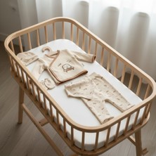 Asyaden Baby Erkek Bebek Pamuklu Araba Baskılı 5li Zıbın Set Yenidoğan Hastane Çıkışı