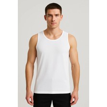 Q-En Erkek Bambu Kumaş Atlet - Nefes Alan Terletmeyen Spor ve Günlük Kolsuz Atlet