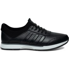 Daniel Ruffo ES-2010.01 Siyah Hakiki Deri Ortopedik Yeni Sezon Erkek Casual Günlük Ayakkabı