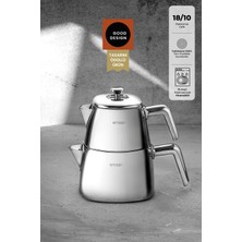 Feyza Design Şık Çaydanlık Takımı 0,7-1,5 Lt, Modern ve Kullanışlı Tasarım
