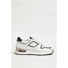 Faruk Balkanas Walls Model Hakiki Kombinasyonlu Deri Ithal Taban Sneaker Ayakkabı