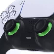 Pop Konsol 2 Adet PS5 Analog Topuz Yeşil Başlık Playstation 5 Kol Tamir Yedek Parça