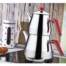 Feyza Design Prizma Mega Boy Çaydanlık Takımı D-218, Şık ve Dayanıklı Set