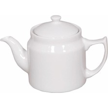 Feyza Design Beyaz Büyük Boy Porselen Demlik, Şık ve Dayanıklı Kahve Takımı