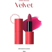 Yoğun Pigmentli, Blur Etkili, Nemli Kadife Bitişli Ruj Mıssha Dare Rouge Velvet (No.31 Magenta Dawn)