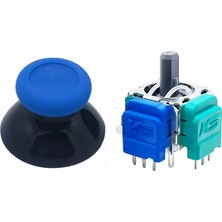 Pop Konsol Xbox One Manyetik Analog Motor 1+1 Set Mavi Topuz Hall Sensör Joystick Yedek Parça
