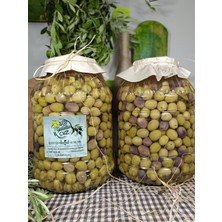 Aydın Yöresi Mudanya Cinsi Sofralık Tatlandırılmış Çizik Zeytin (3+3 Kg)
