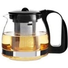 Feyza Design Cam Demlik 700 Ml, Çelik Süzgeçli, Şık ve Dayanıklı Demlik