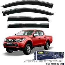 Btl Otomotiv Mitsubishi L200 Triton 2015- Sonrası Kromlu Cam Rüzgarlığı Niken 4\'lü Set