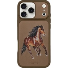 Covpor Santa Barbara Polo Racquet Club Apple iPhone 17 Pro Kılıf 3boyutlu Pu Deri Boris Içi Süet Kapak