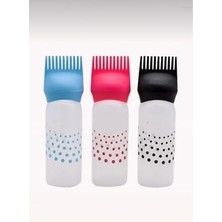 Skygo Taraklı Dip Boyası Sürme Aparatı Şişesi Saç Boyama ve Bakım Yağı Uygulama Şişesi