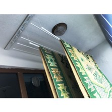 Özgürce Yüksekliği Ayarlanabilir 6 Çubuklu Metal Çamaşır Kurutmalık 180CM Beyaz