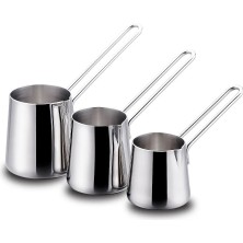 Feyza Design Paslanmaz Çelik Cezve Takımı, Şık ve Dayanıklı Mutfak Gereci