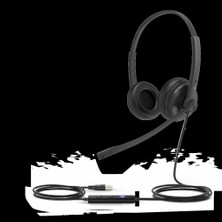 Yealink Yealınk UH34, Kablolu, Teams Uyumlu, 3,5mm Jac, Usb-A, Usb-C, Çift Taraflı, Gürültü Engelleyici, Çağrı Merkezi, Ofis, Toplantı, Microfonlu Kulaklık