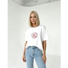 Erkek Baskılı Pamuklu Bisiklet Yaka Kısa Kollu T-Shirt