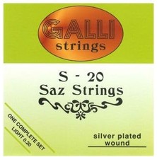 Hype Store Corsaro Music Uzun Boyunlu Saz/baglama Için Galli Saz Strings S-20 | Italya'da Üretilmiştir | Hafif