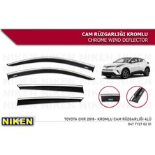 Btl Otomotiv Toyota Chr 2018 Sonrası Kromlu Cam Rüzgarlığı Niken 4lü Set