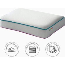 %100 Visco Ortopedik Boyun Yastığı – Boyun Destekli, Seyahat Çantalı