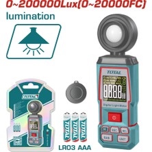 Total Dijital Lüx Metre Işık Şiddeti Ölçer TETLU031