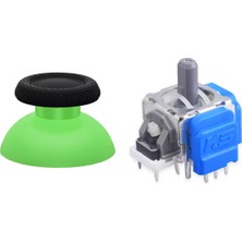 Pop Konsol PS5 Manyetik Motor Topuz 1+1 Set Yeşil Hall Sensör Analog Playstation 5 Yedek Parça
