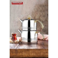 Feyza Design Şık ve Dayanıklı 6'lı Çaydanlık Takımı Seti, Modern Tasarım